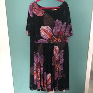 Marc Bouwer Bold Print Dress Half Sleeve 2X